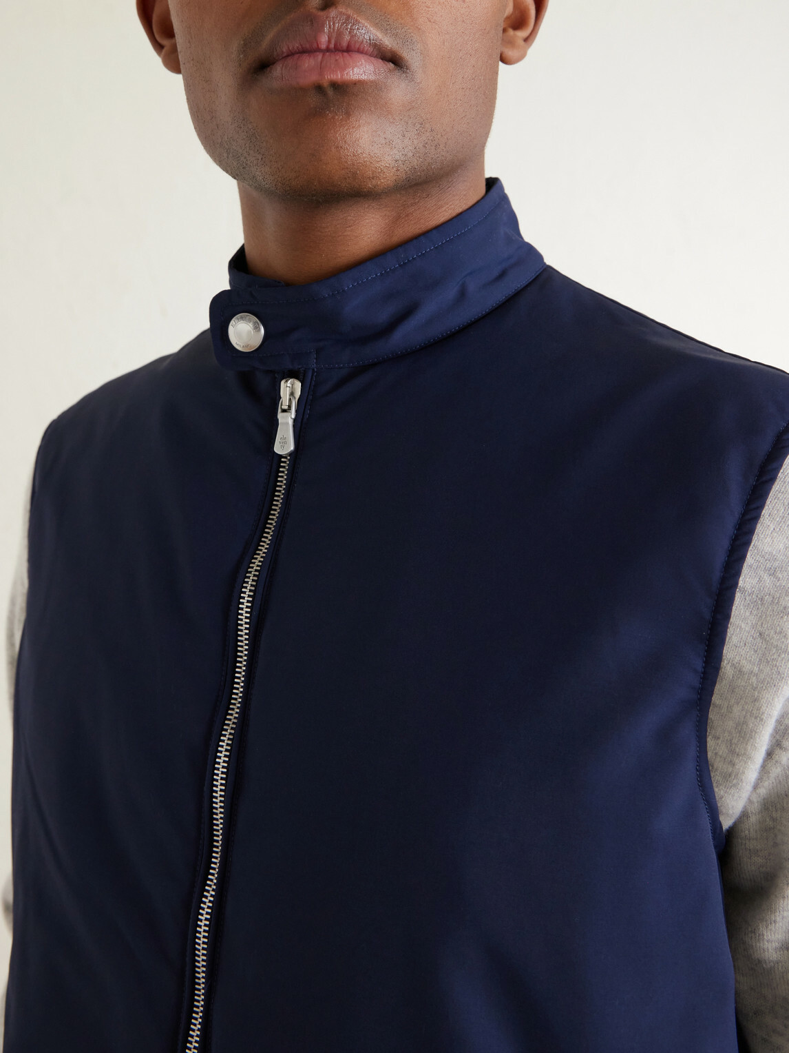 Eleventy - Slim-Fit Wool-Blend Gilet - Blue