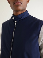 Eleventy - Slim-Fit Wool-Blend Gilet - Blue