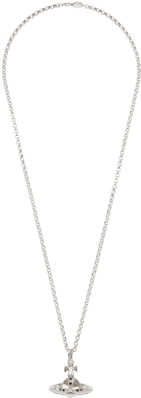 Vivienne Westwood Silver Crystal Necklace Vivienne Westwood