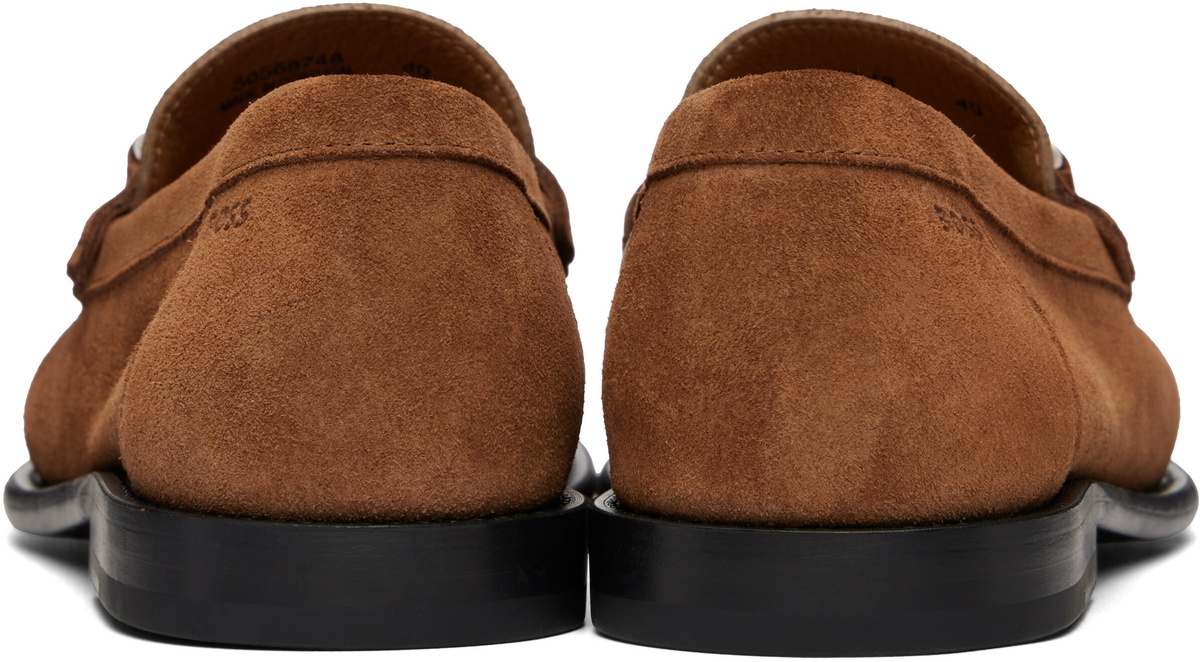 BOSS Tan Suede Loafers