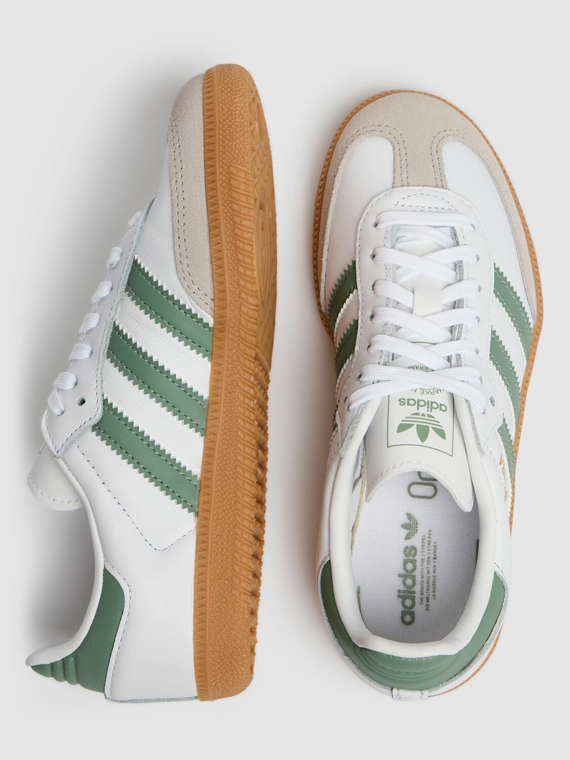 adidas gazelle silver green womens adidas Samba Kids OG White/Black IE3675 main image 1