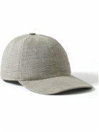 Lock & Co Hatters - Rimini Cotton and Linen-Blend Baseball Cap - Gray