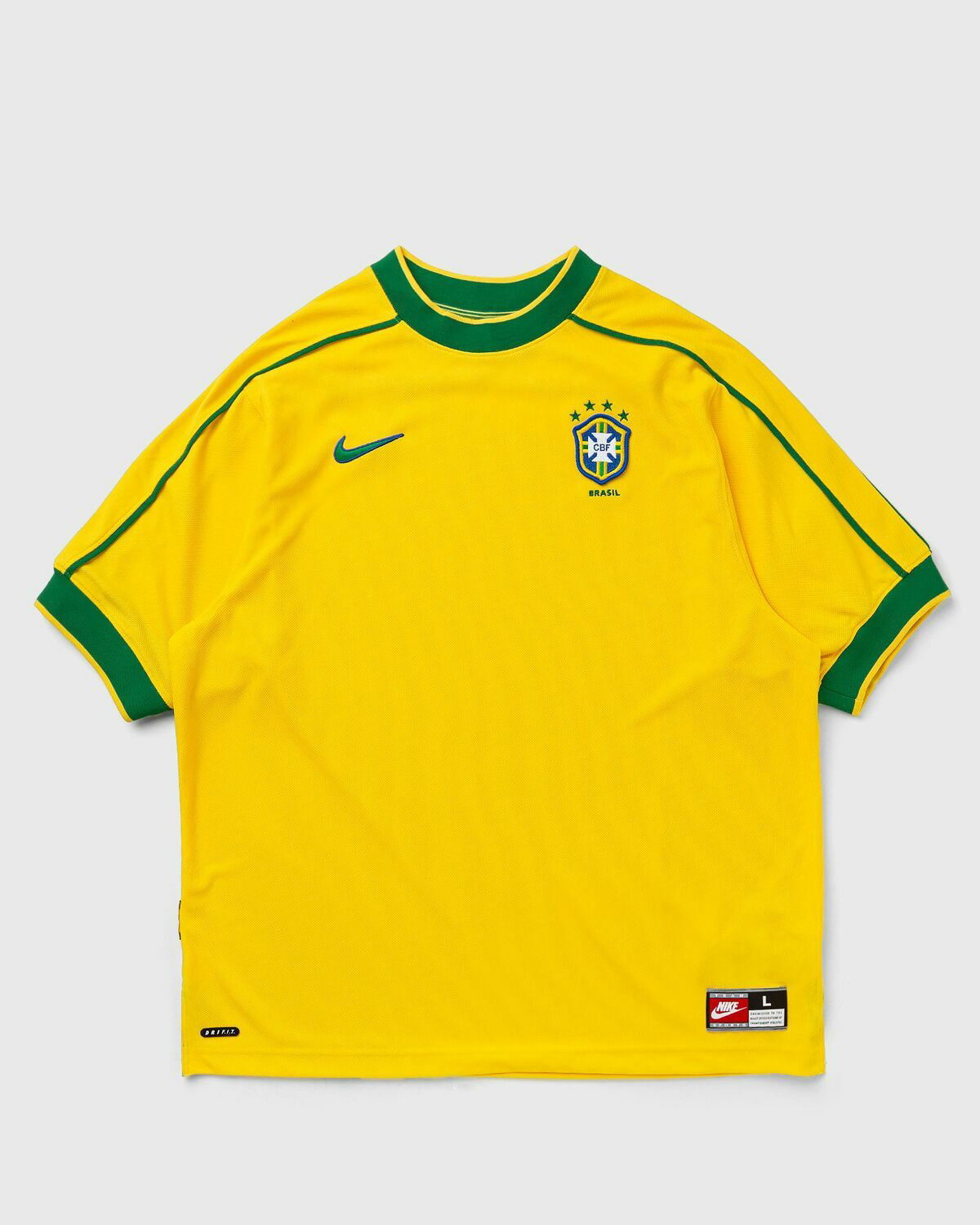 ウェア NIKE - Nike CBF M NK Reissue SS JSY N&N Yellow Nike Brazil 1998 Reissue Jersey Yellow Jerseys Nike