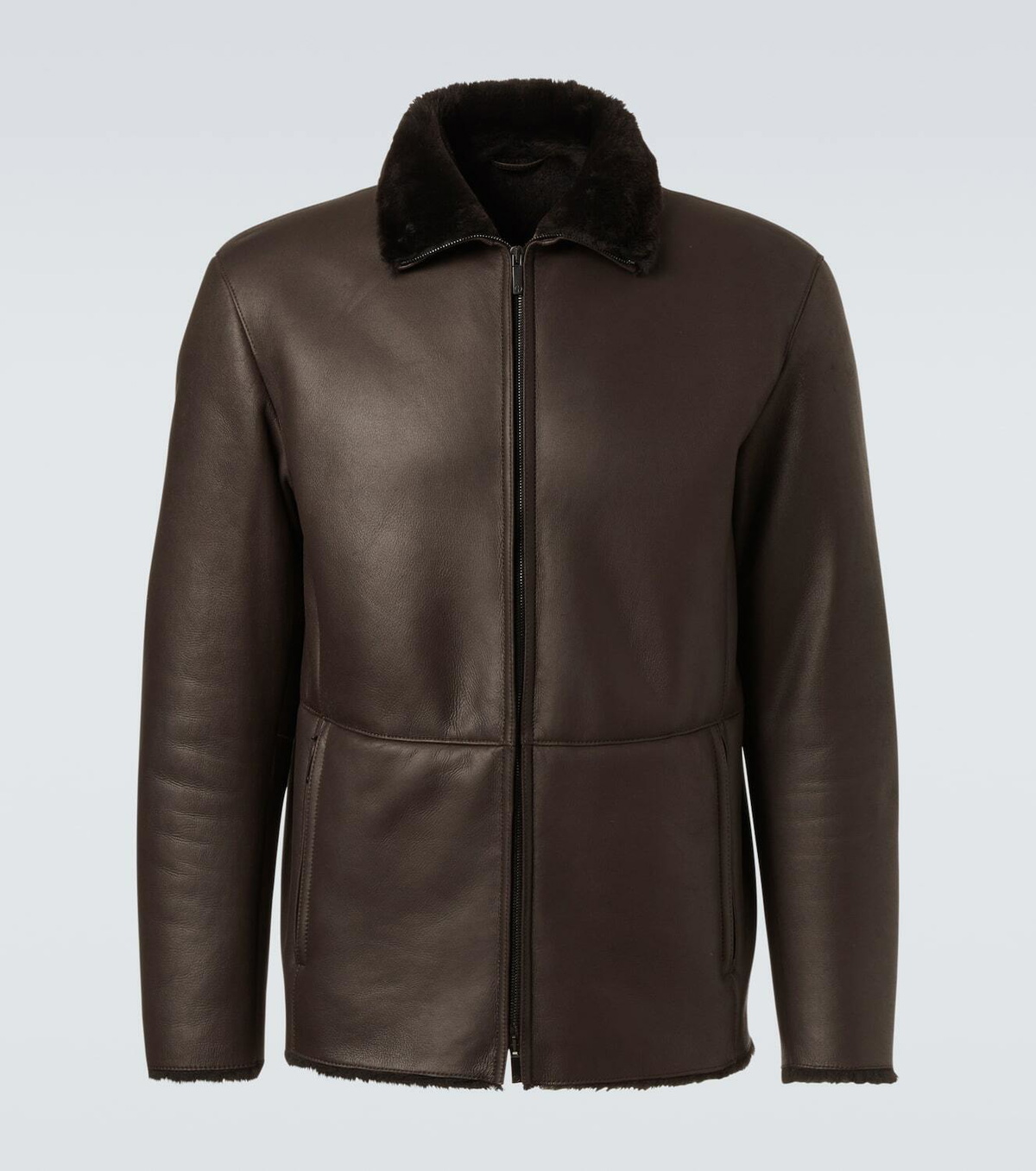Giorgio Armani Shearling-lined leather jacket Giorgio Armani