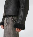 Entire Studios Shearling-lined leather jacket