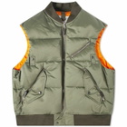Eastlogue Men's MA-1 Down Vest in Olive
