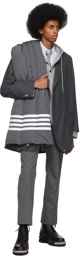 Thom Browne Grey Oversized Sack Blazer
