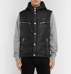 Balmain - Padded Quilted Shell Hooded Gilet - Men - Black