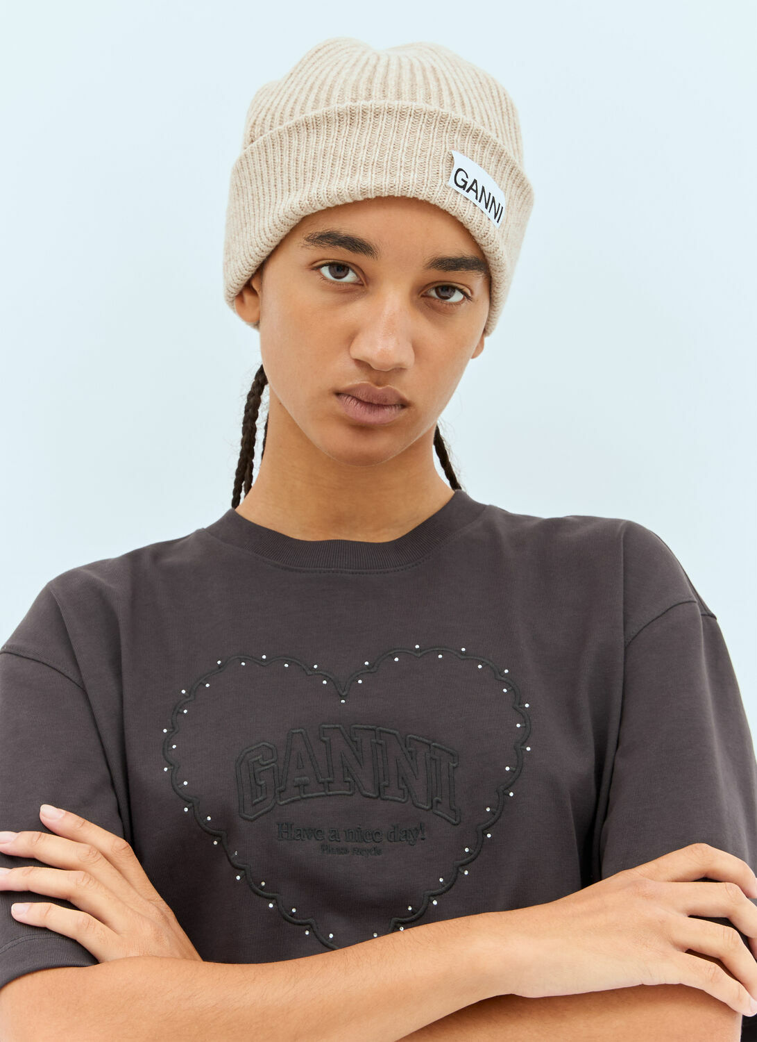 Ganni Rib Beanie Hat