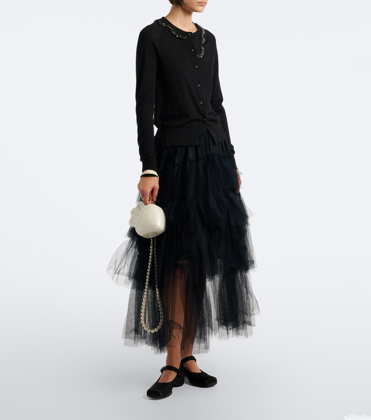 Simone Rocha Claddagh embellished clutch