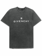 Givenchy - Oversized Logo-Print Cotton-Jersey T-Shirt - Gray