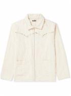 Karu Research - Throwing Fits Embellished Cotton Jacket - Neutrals