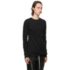 Rick Owens Black Long Sleeve Double T-Shirt