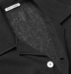 OUR LEGACY - Coach Camp-Collar Virgin Wool-Blend Shirt - Black