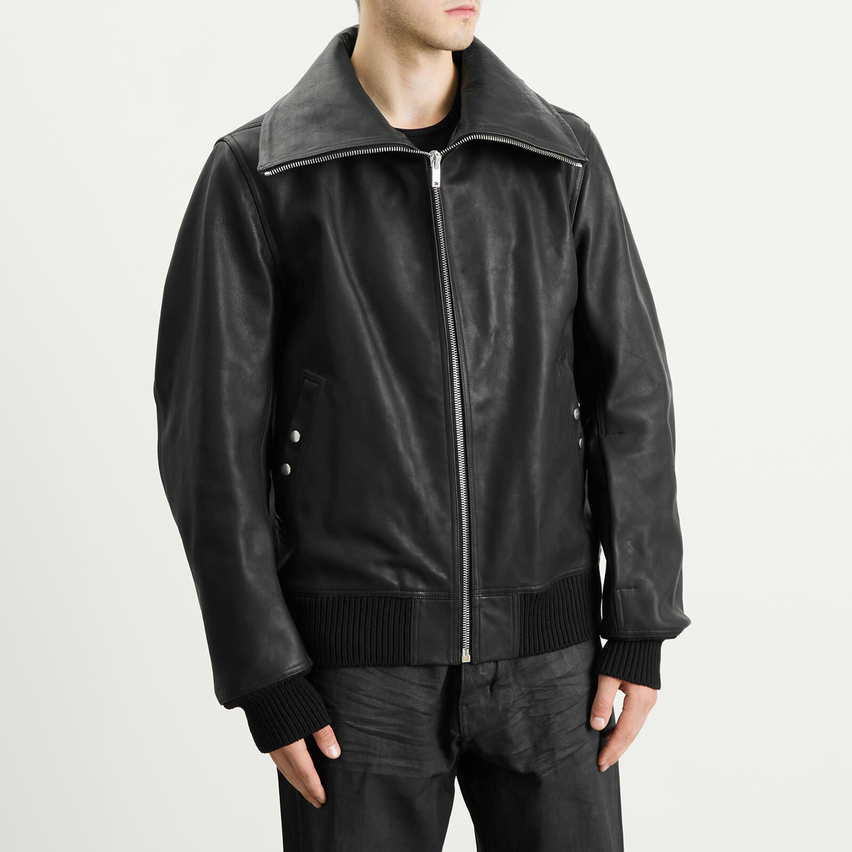 ジャケット・アウター Rick Owens Leather Bomber Jacket 24204097_54272604_600.jpg