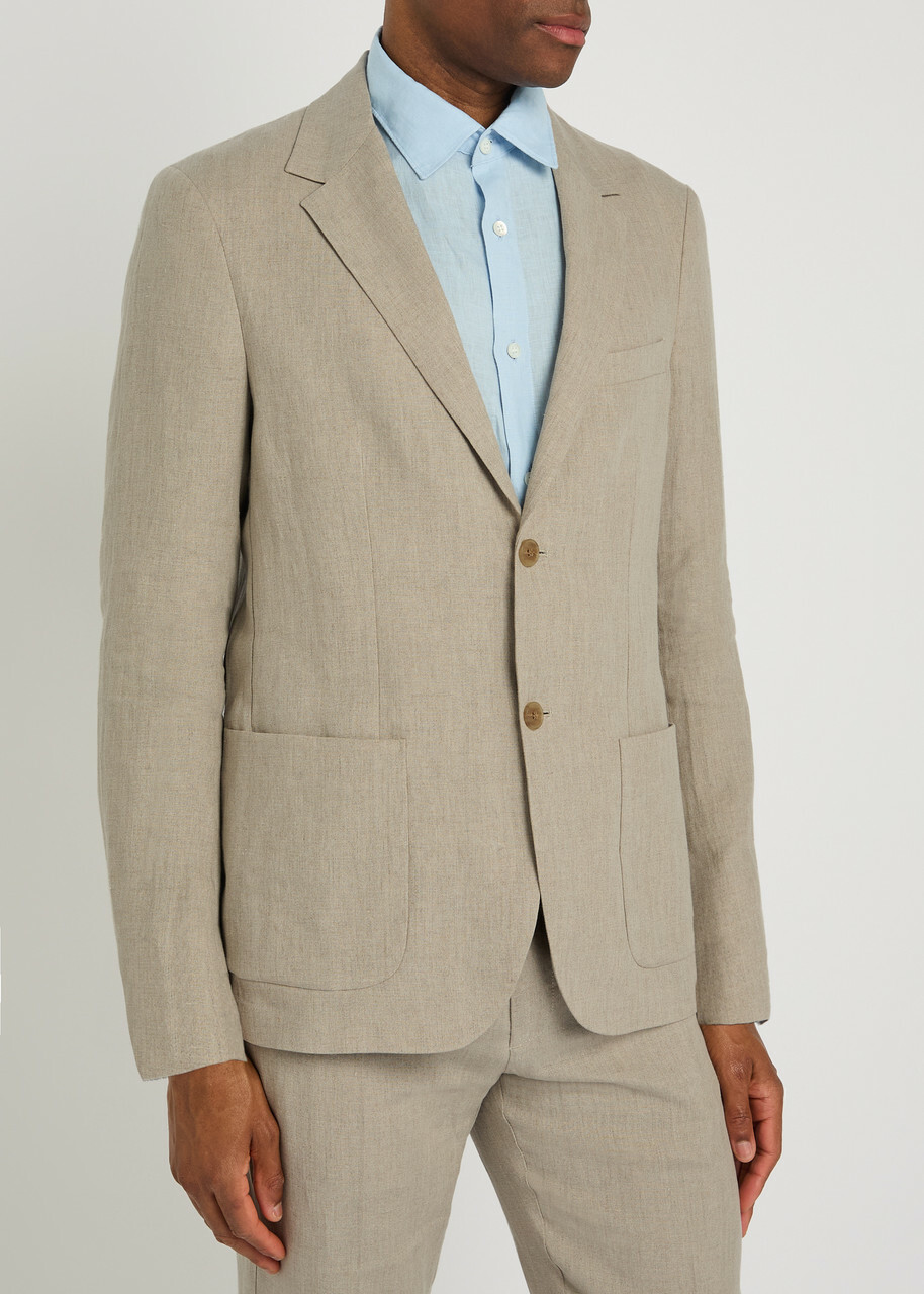 Sunspel Linen Blazer Sand