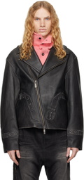 ADER error Black Product. 22 Leather Jacket