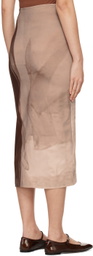 ELLISS SSENSE Exclusive Brown Seã'Orita Midi Skirt