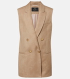 Etro Wool jacquard vest