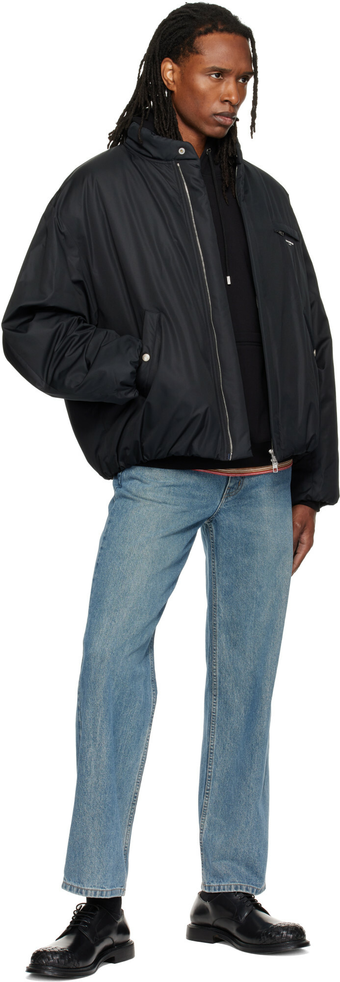 WOOYOUNGMI Black Insulated Logo Jacket