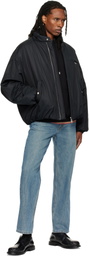 WOOYOUNGMI Black Insulated Logo Jacket