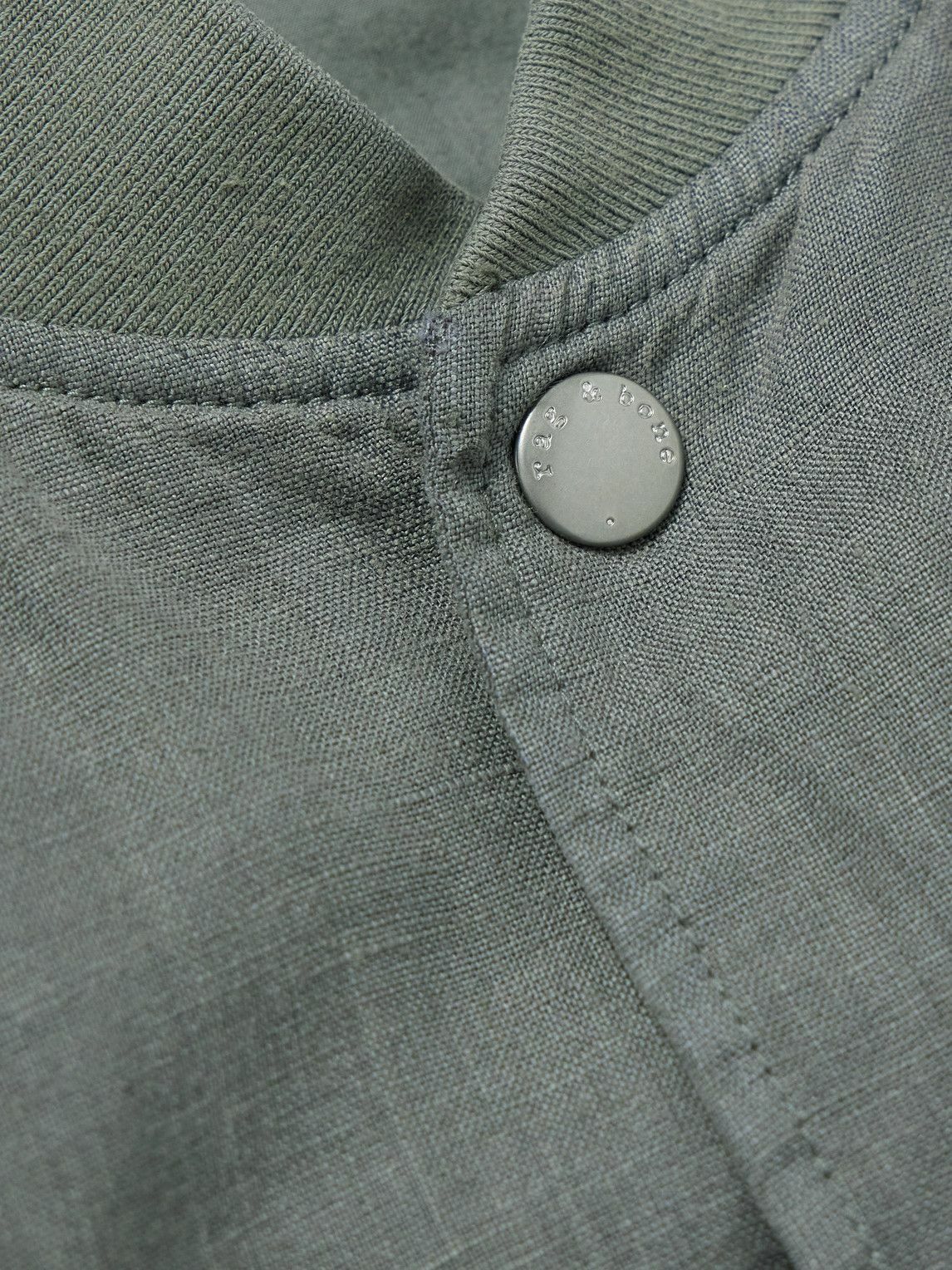 Rag & Bone - Leo Linen Bomber Jacket - Green