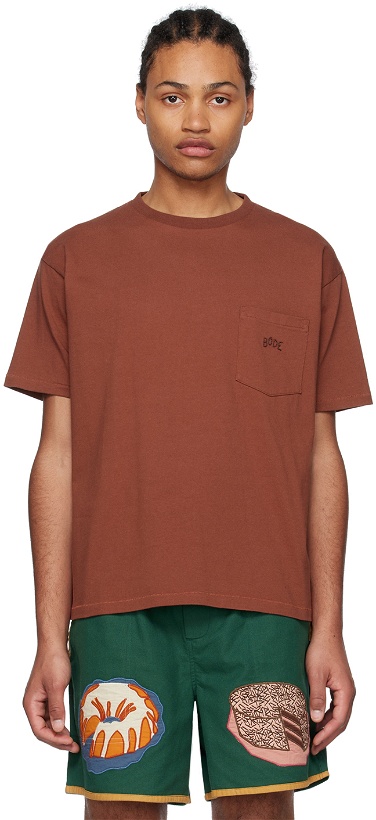 Photo: Bode Brown Pocket T-Shirt