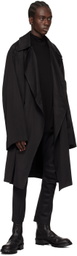 Julius Black Semi-Sheer Turtleneck