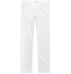 Canali - Slim-Fit Stretch-Cotton Twill Trousers - White