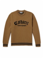 Carhartt WIP - Onyx Striped Jacquard-Knit Sweater - Brown