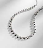 Kamyen Heart 18kt white gold and enamel choker with diamonds