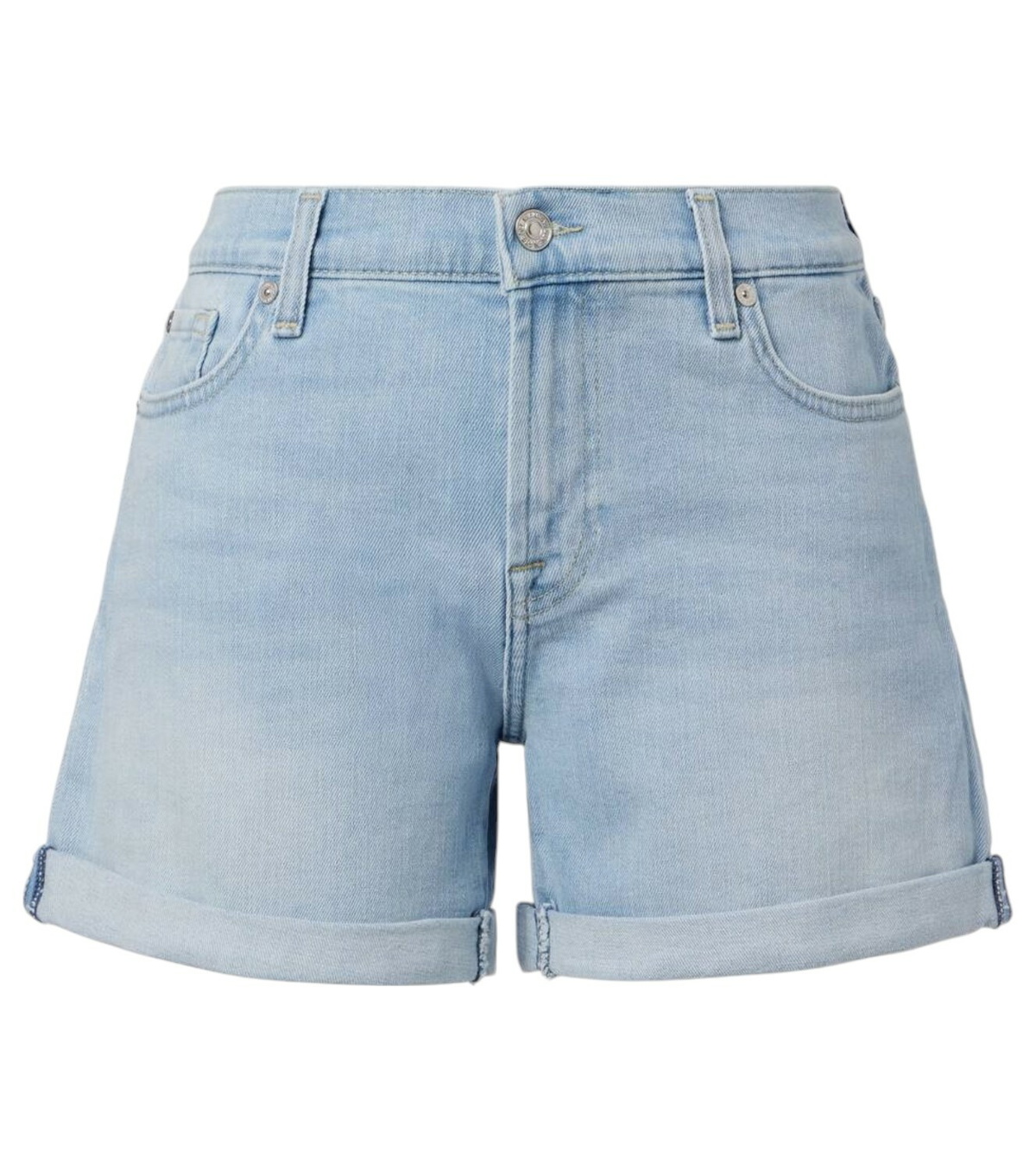 ショートパンツ 7 FOR ALL MANKIND 'Lola' shorts Light Blue 7 For All Mankind Lola Denim Shorts in Blue | Lyst