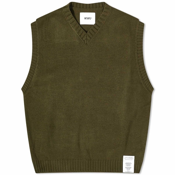 Photo: WTAPS Men's 01 Knitted Vest in Olive Drab