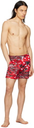 BOSS Red Graphic Swim Shorts