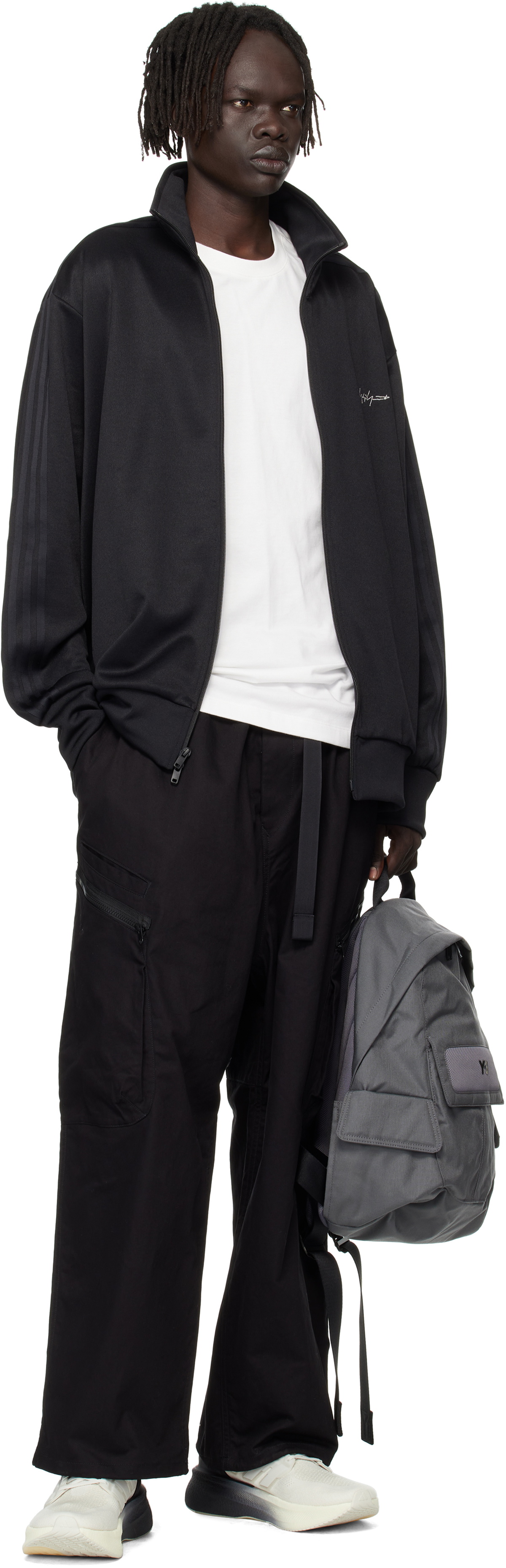 Y-3 Gray Small Backpack