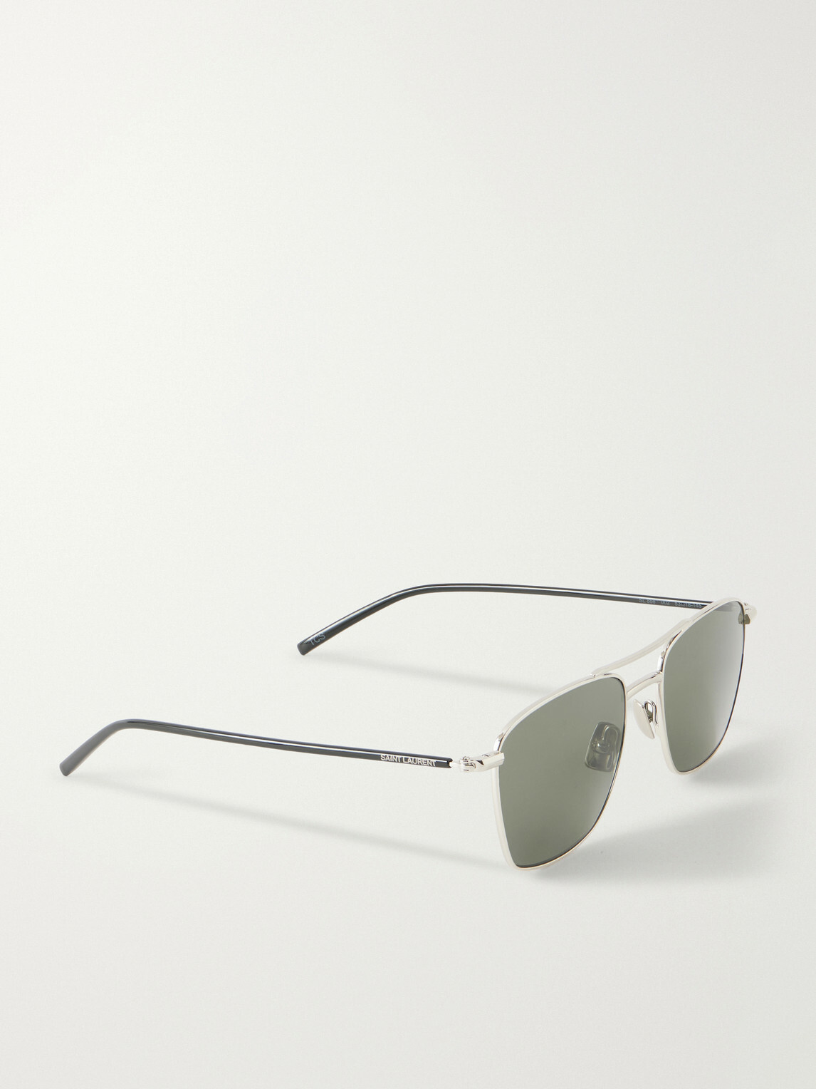 SAINT LAURENT - Squared-Frame Metal Sunglasses