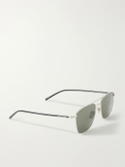 SAINT LAURENT - Squared-Frame Metal Sunglasses