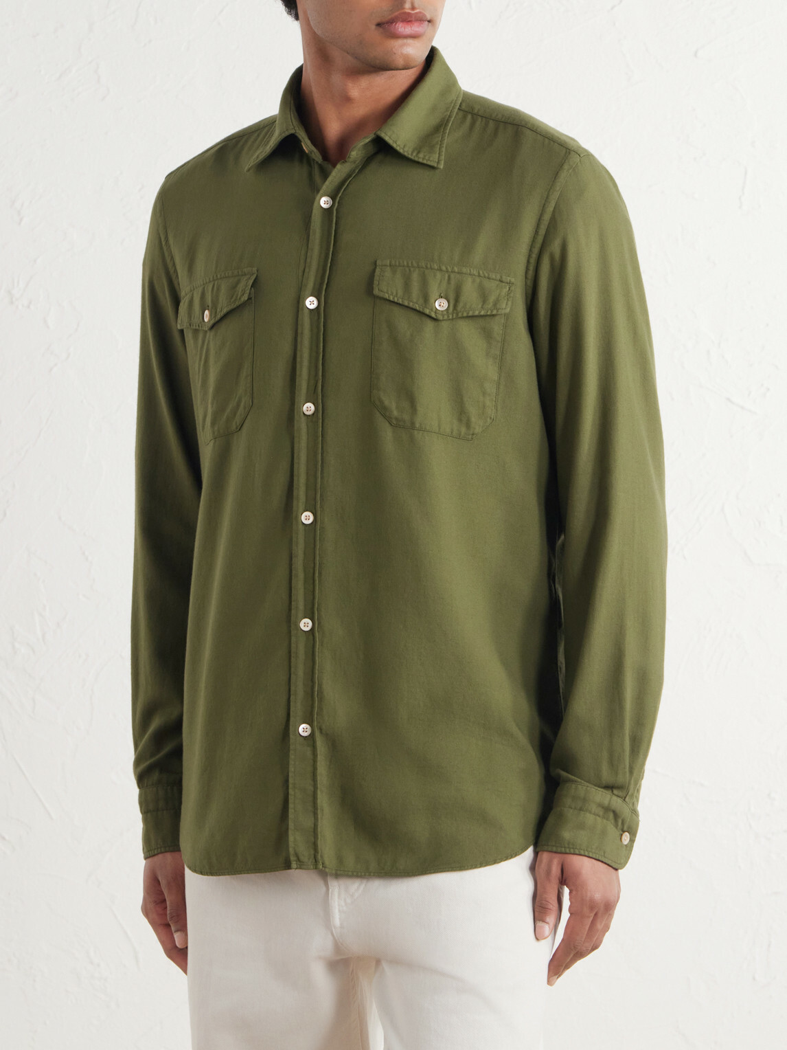 Boglioli - Twill Shirt - Green