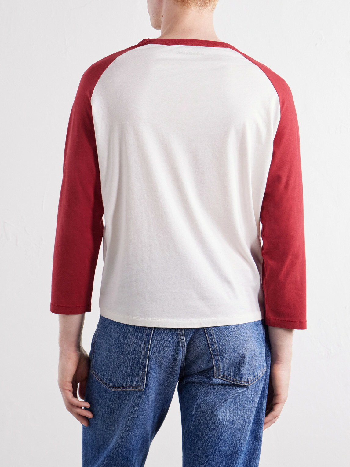 Acne Studios - Logo-Appliquéd Cotton-Jersey T-Shirt - Burgundy