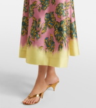 Alémais Faye floral midi dress