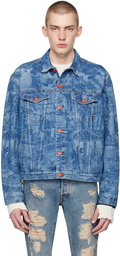 Members of the Rage Indigo Oversized Denim Jacket