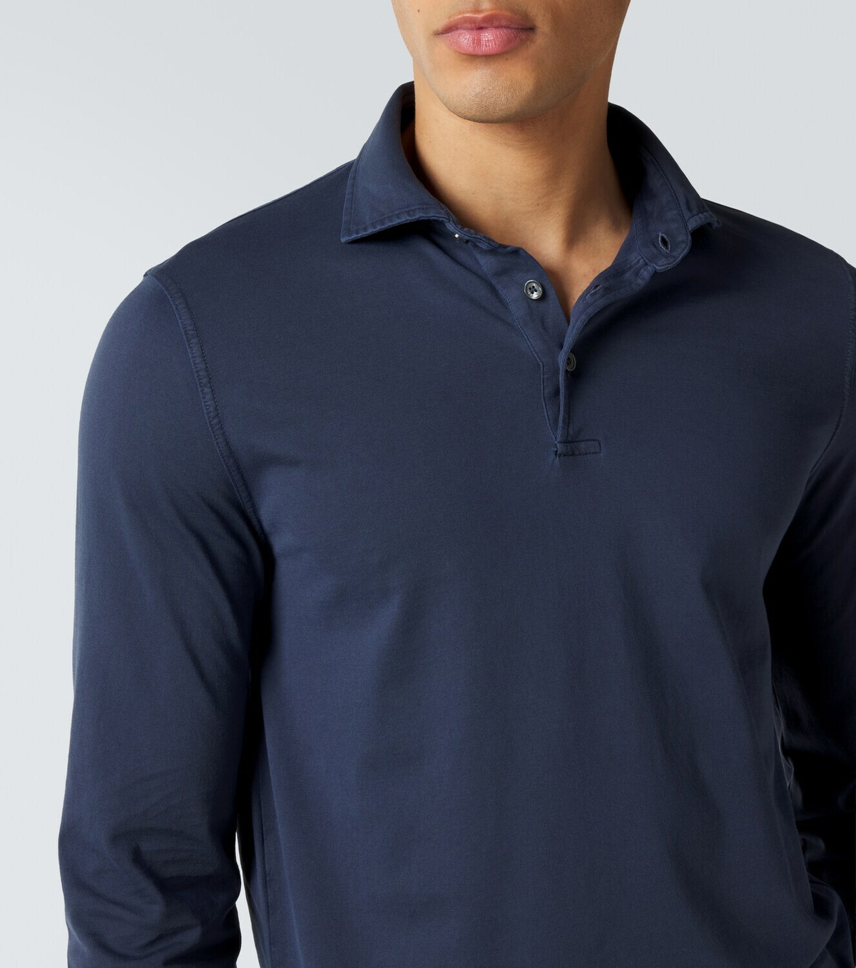 Fedeli Cotton piqué polo shirt