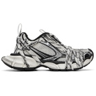 Balenciaga White & Black 3XL Extreme Laces Sneakers