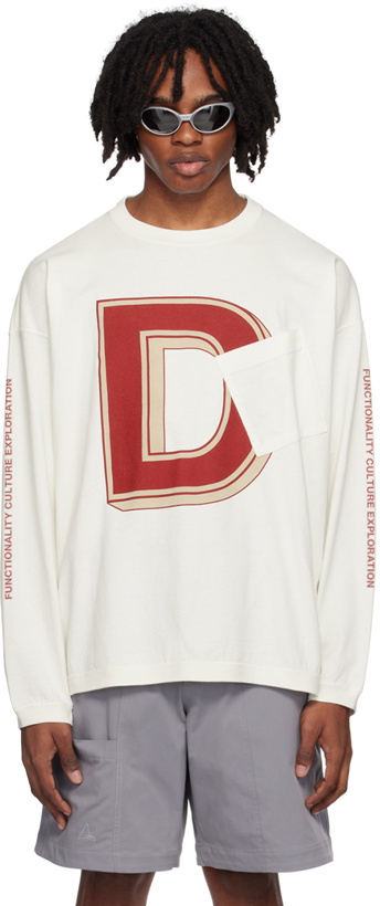 Photo: F/CE.® White Re College Long Sleeve T-Shirt