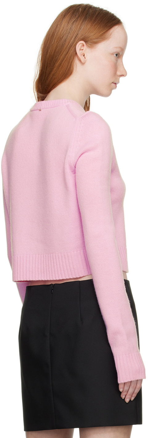 Sportmax Pink Crewneck Sweatrer
