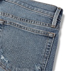 FRAME - L'Homme Slim-Fit Distressed Denim Jeans - Blue