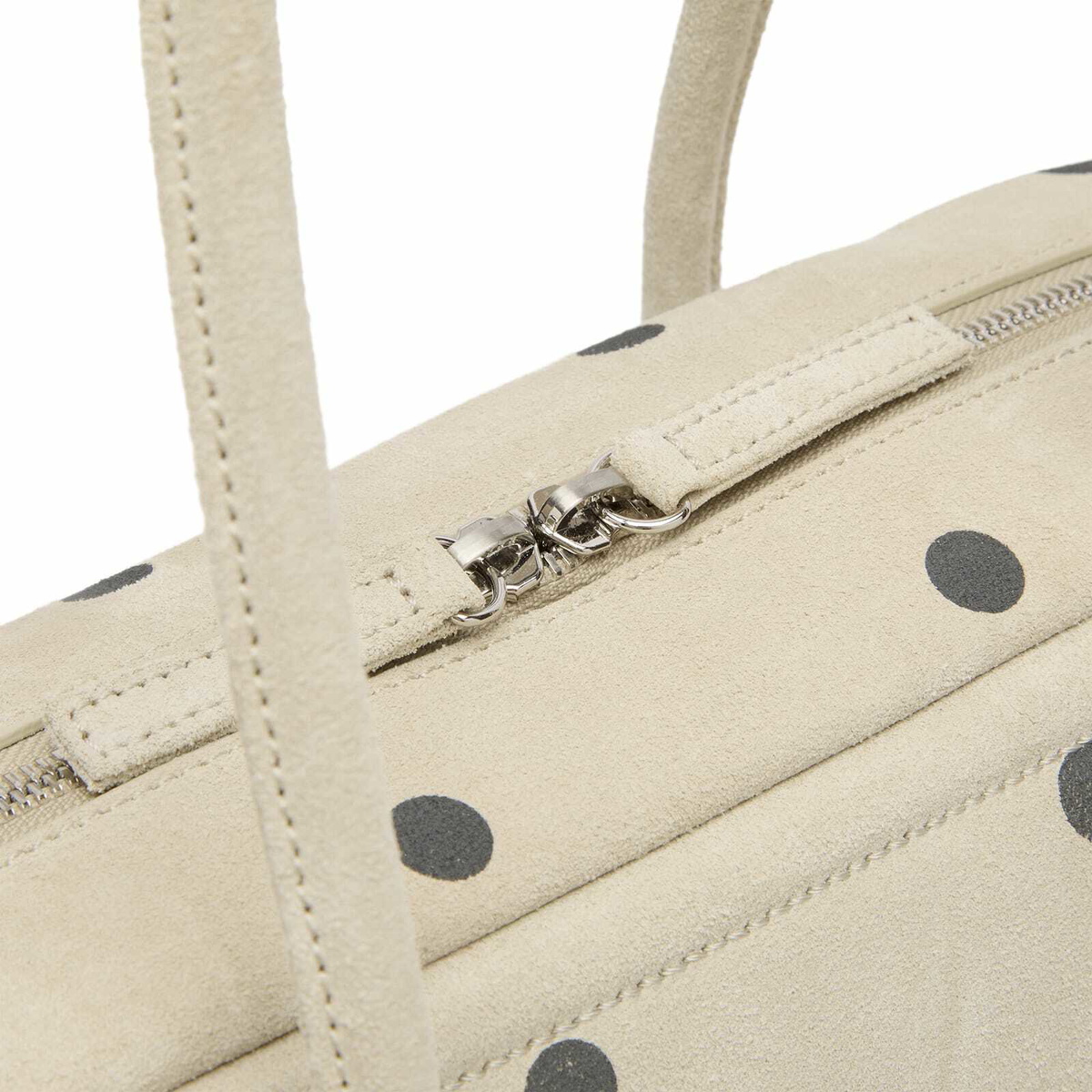 MARGESHERWOOD Women's Small Soft Boston Bag in Blond Wood/Polka Dot 