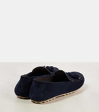 Loro Piana Dot Sole Walk suede driving shoes