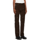 Phipps Brown Corduroy Star Logo Trousers