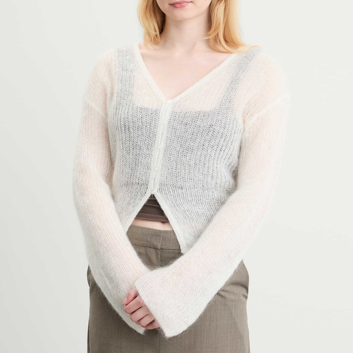 Samsøe Samsøe Women's Sapoppie Cardigan in Clear Cream
